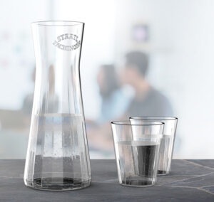 Produktdesign einer Glaskaraffe für STAATLICH FACHINGER