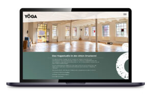 Das Webdesign des Yogastudios YÖGA in Hamburg.