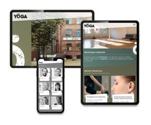 Das Webdesign für das Yogastudio YÖGA in Hamburg im responsive Design.