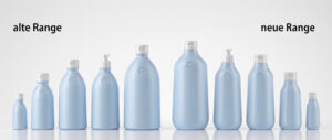 Die alte und die neue babylove Verpackungsrange als professionelle 3D-Visualisierung.