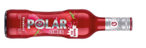Verpackungsdesign einer Glasflasche für die Marke POLAR aus unserem Designstudio.