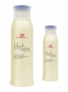 Shampooflasche lifetex von WELLA. Beispiel für ein Verpackungsdesign Projekt aus unserem Portfolio.